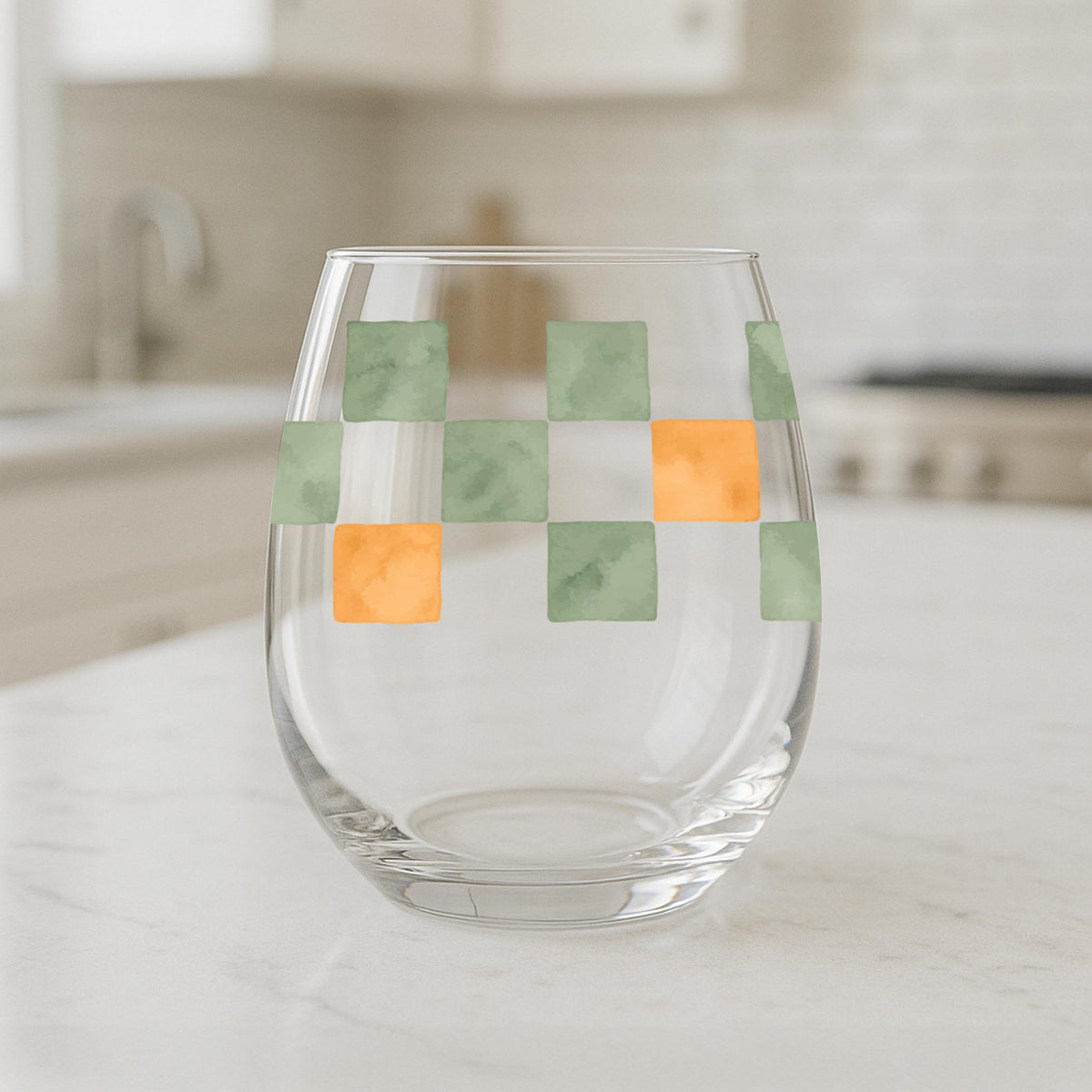 15oz Stemless Wine Glass-Autumn Orchard -1