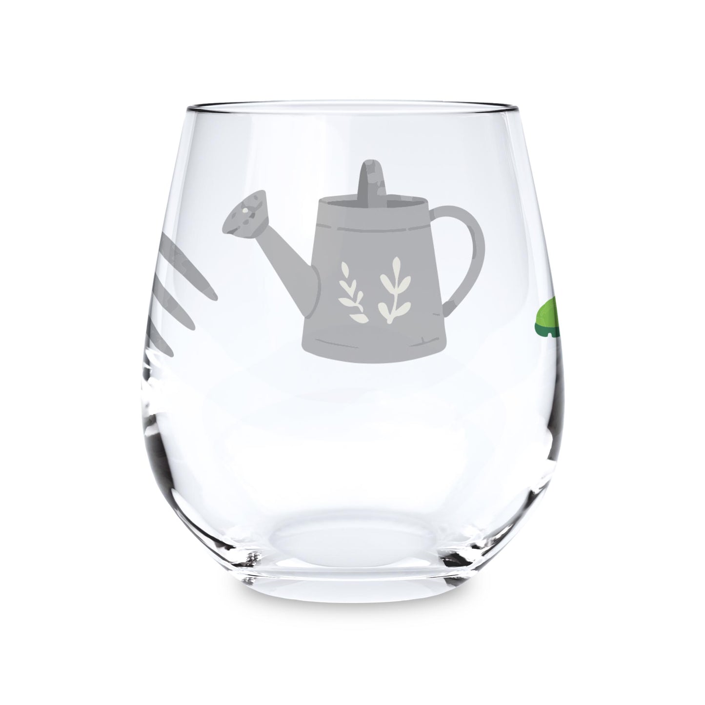 15oz Stemless Wine Glass-Plant Lady -0