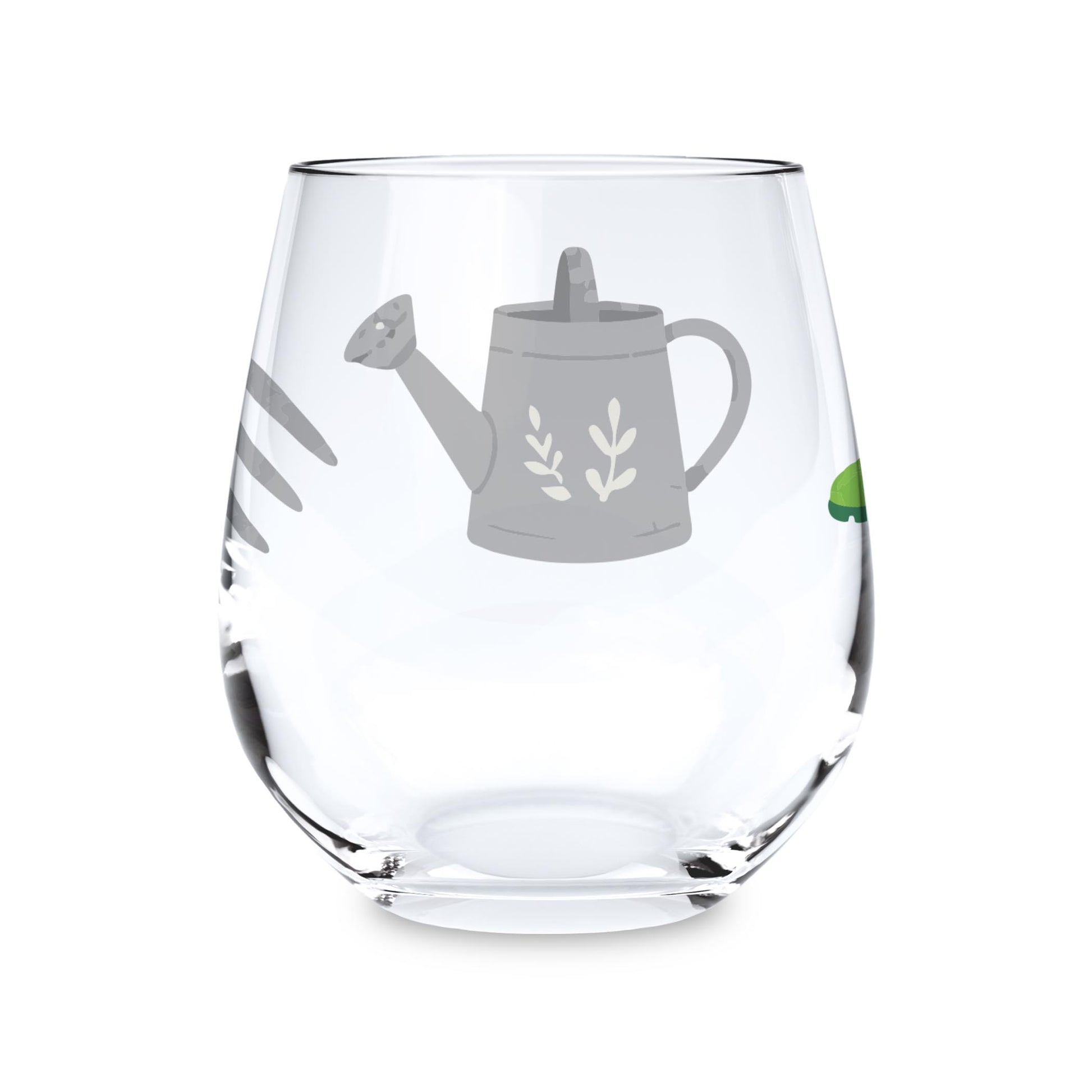 15oz Stemless Wine Glass-Plant Lady -0