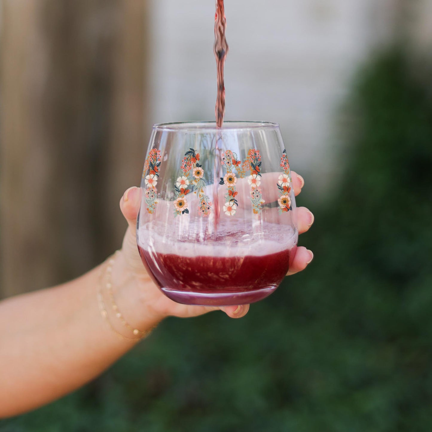 15oz Stemless Wine Glass-Pretty Things Mama