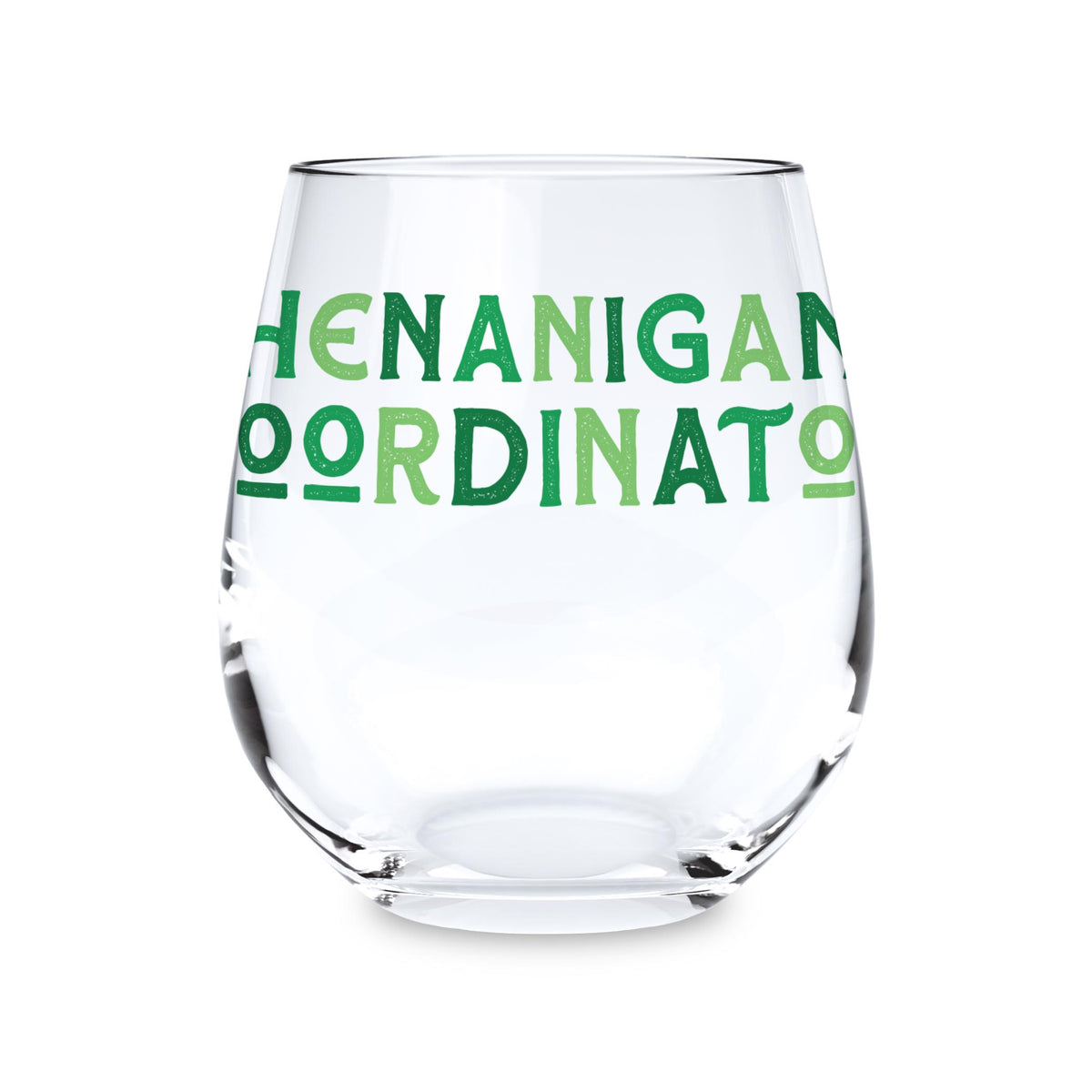 15oz Stemless Wine Glass-St. Patty's Day -0