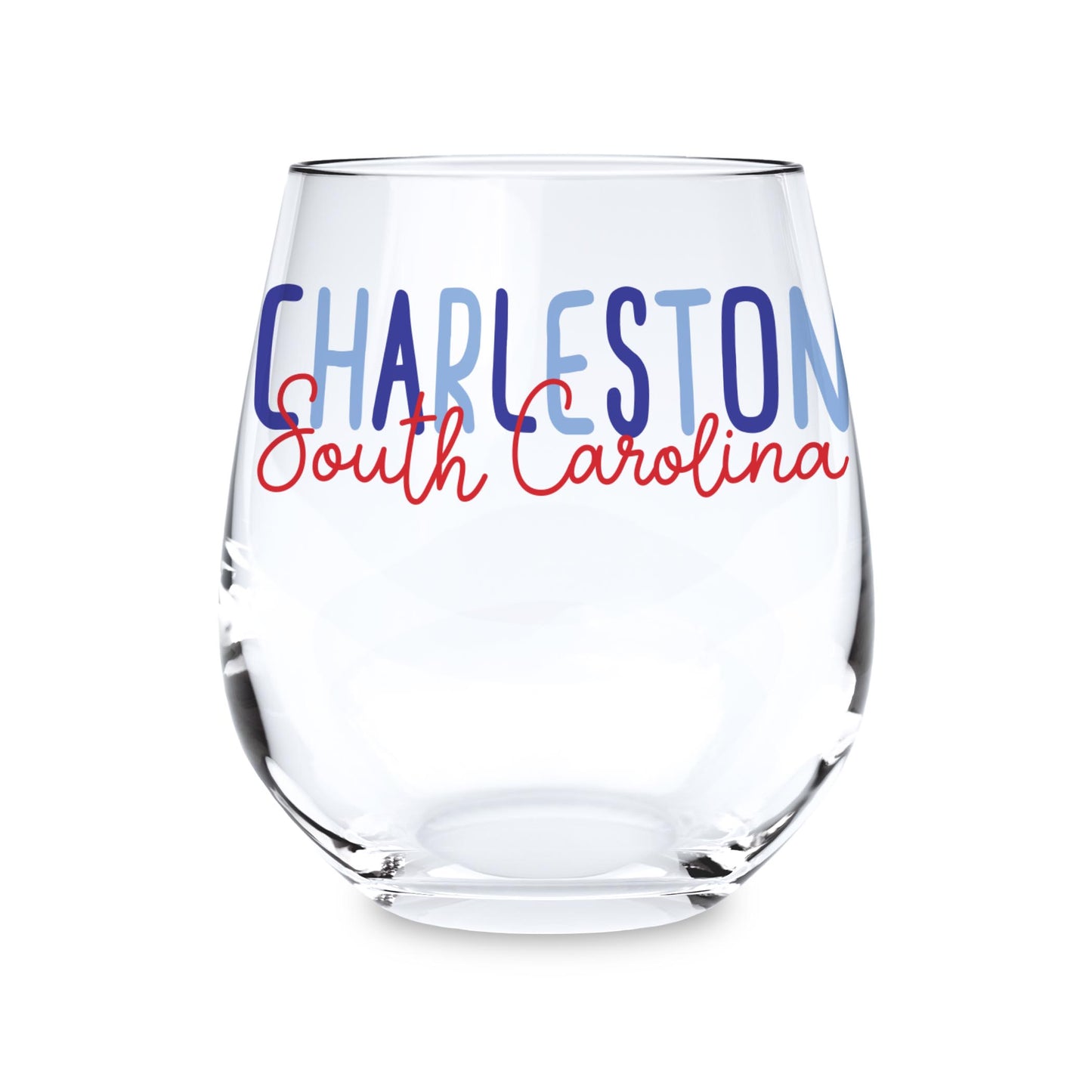 15oz Stemless Wine Glass-Love+Local 4th of July 250th Anniversary -0