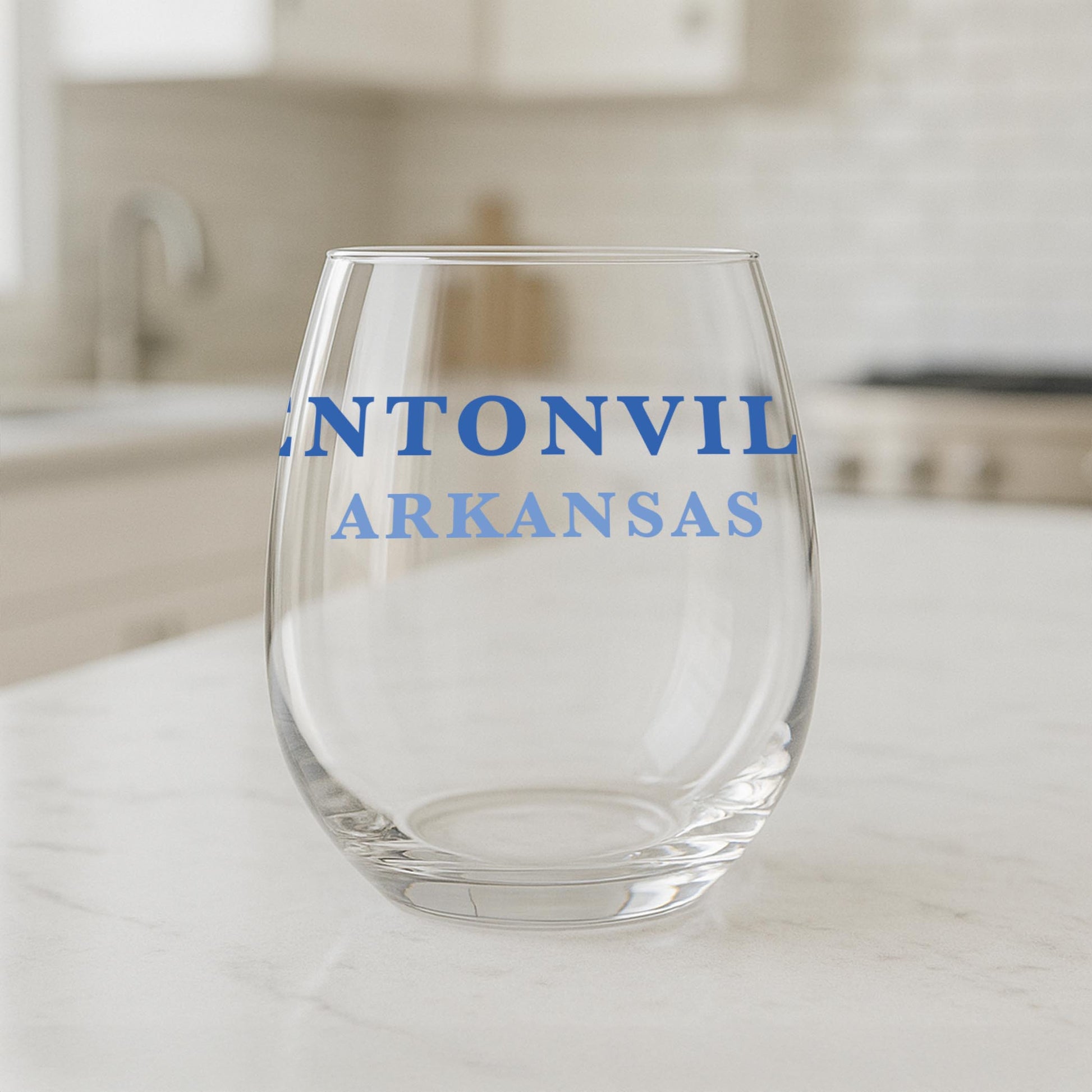15oz Stemless Wine Glass-Love+Local Blue Noel - A Grand Millennial Christmas -1