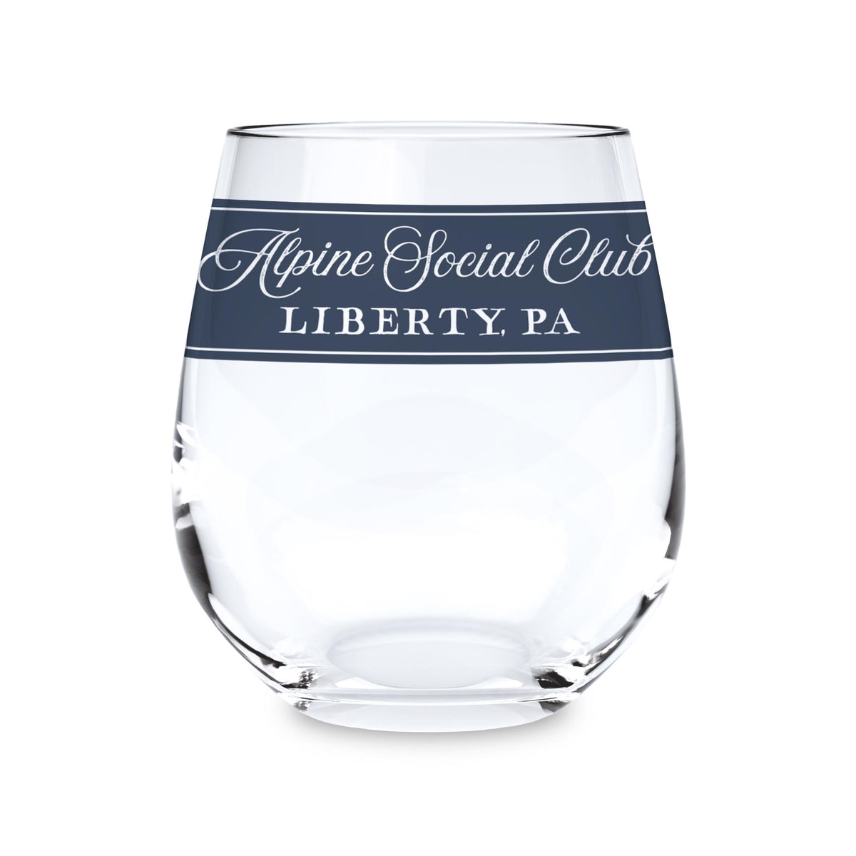 15oz Stemless Wine Glass-Chalet Girl | Custom -0