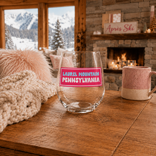 15oz Stemless Wine Glass-Après Ski | Custom | Personalize