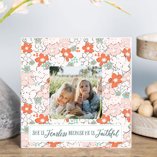 She is Fearless Square Photo Frame
