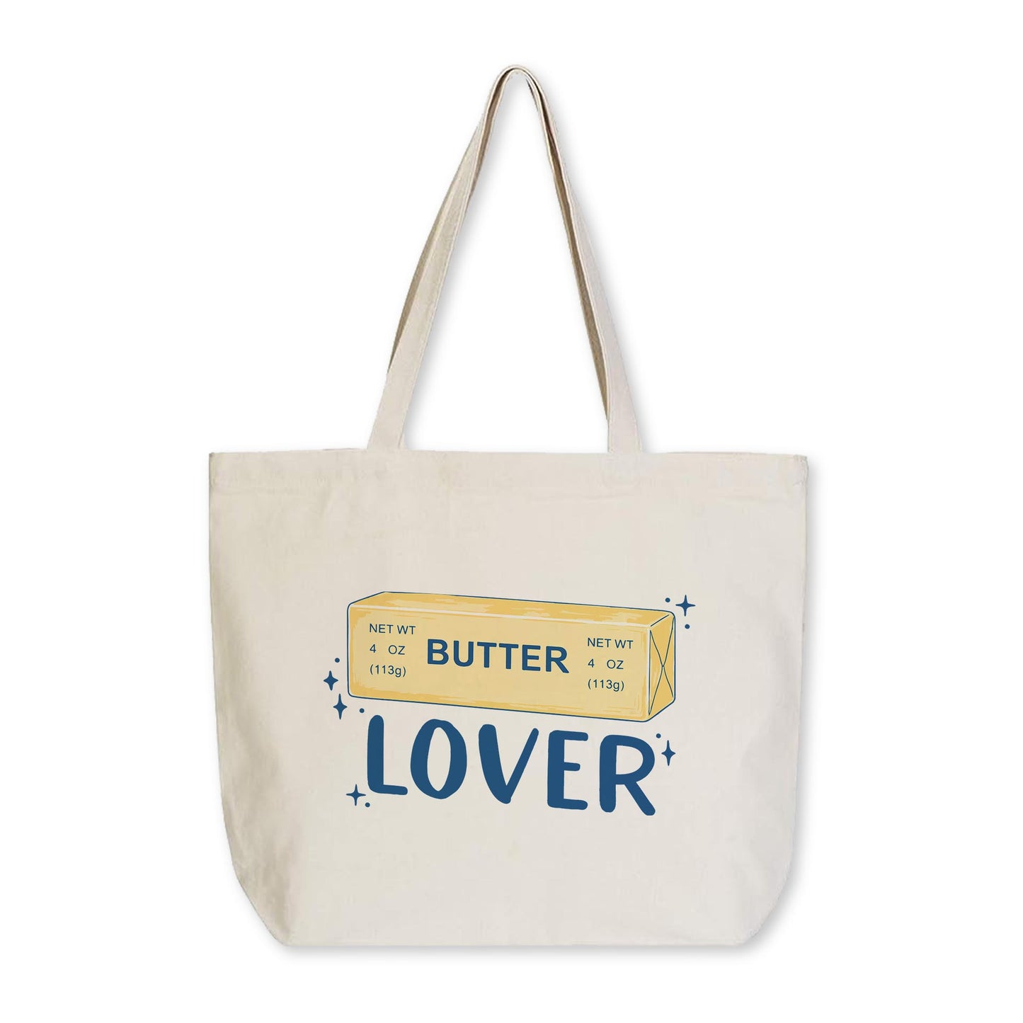 Tote Bag Natural Canvas-Butter Lover -0