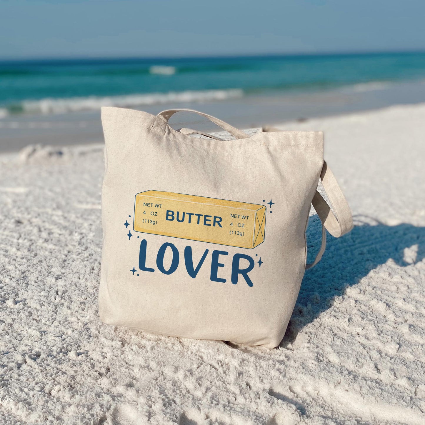 Tote Bag Natural Canvas-Butter Lover -3