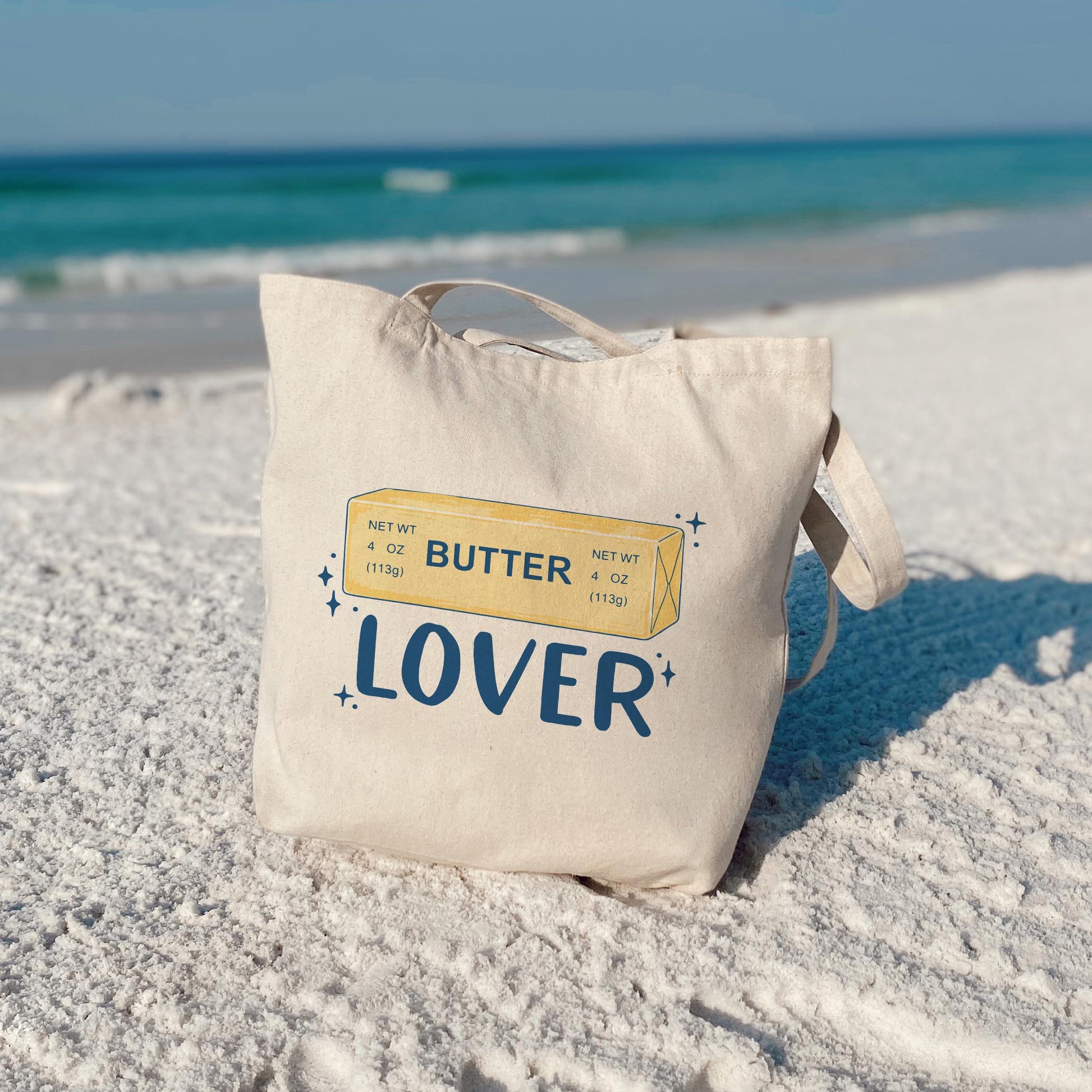 Tote Bag Natural Canvas-Butter Lover -3