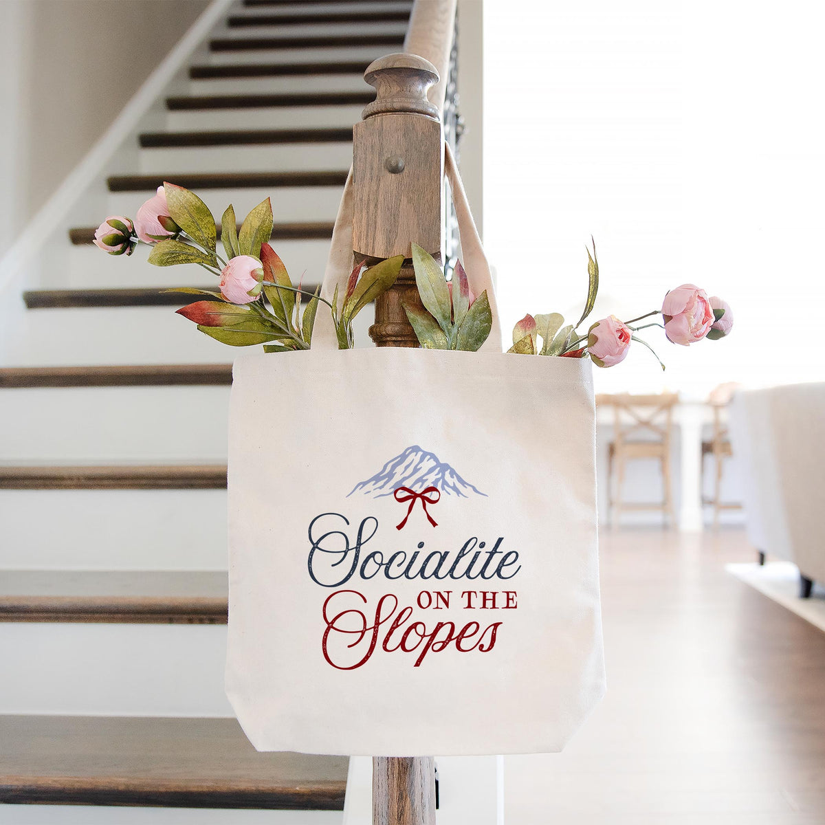 Tote Bag Natural Canvas-Chalet Girl -1