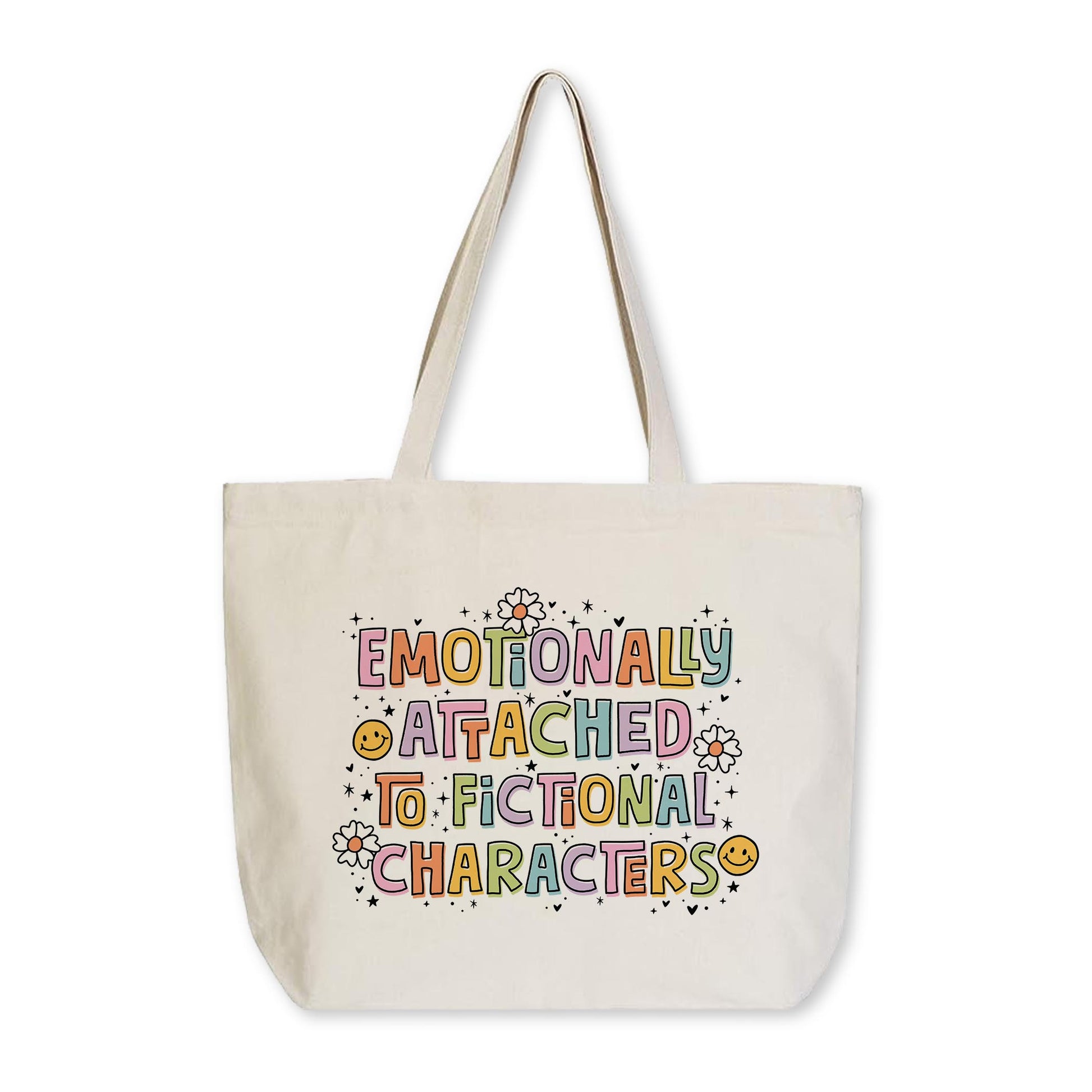 Tote Bag Natural Canvas-Emotionally Attached To Fictional Characters -0