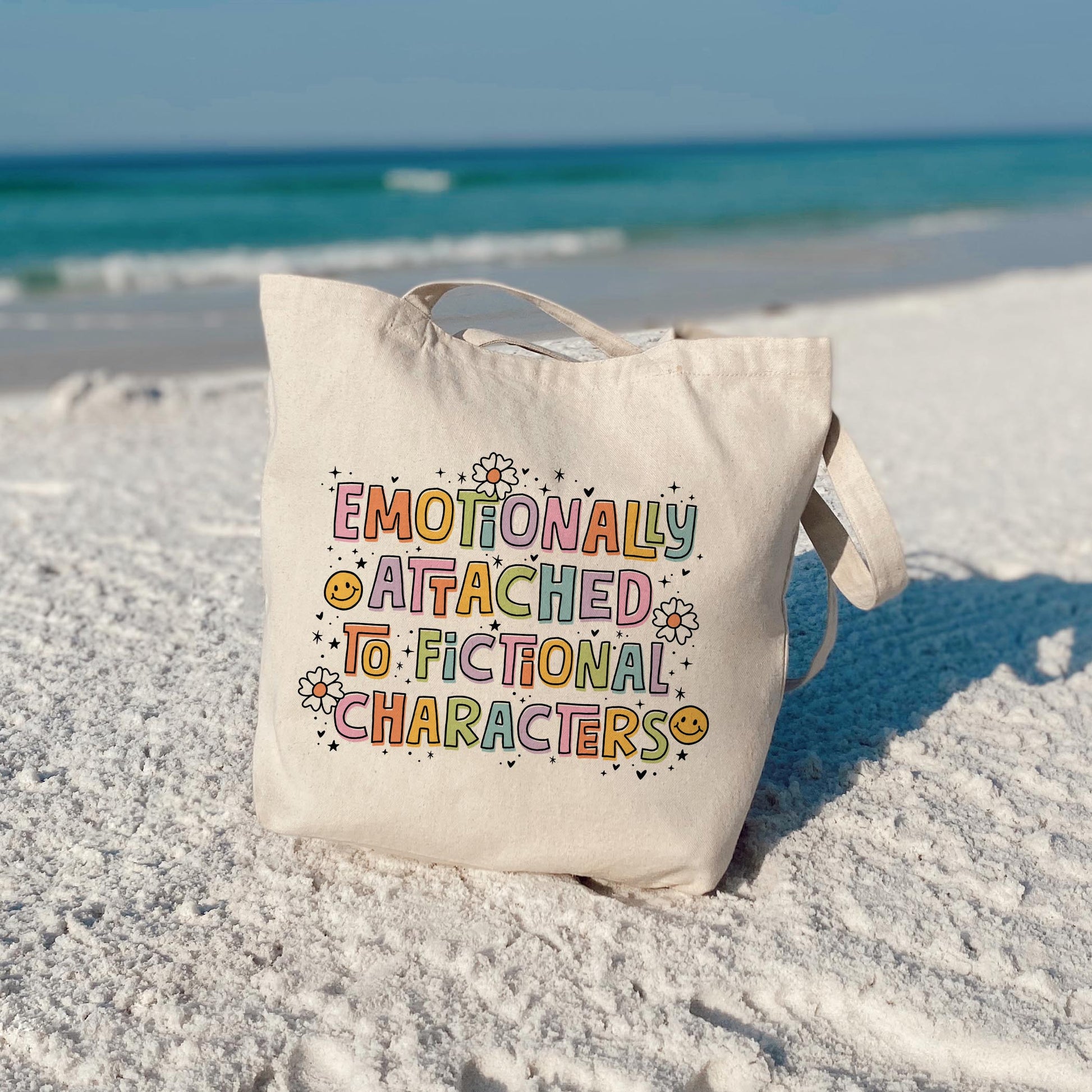 Tote Bag Natural Canvas-Emotionally Attached To Fictional Characters -3