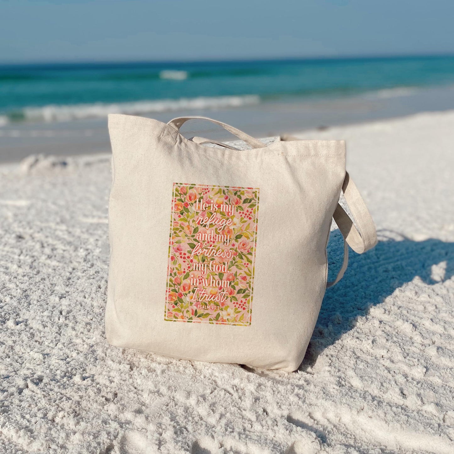Tote Bag Natural Canvas-Faithful Promises -3