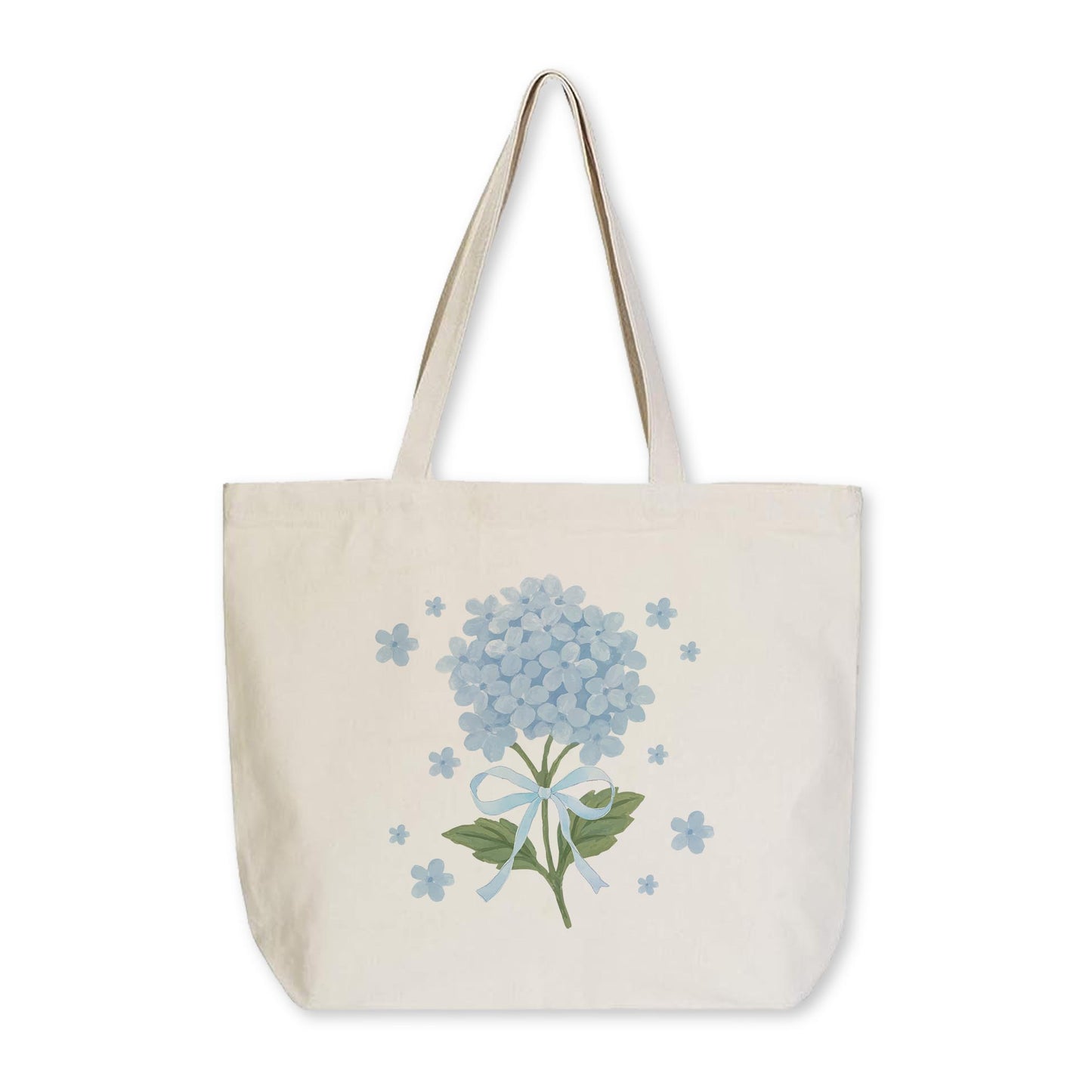 Tote Bag Natural Canvas-Hydrangea Cottage -0