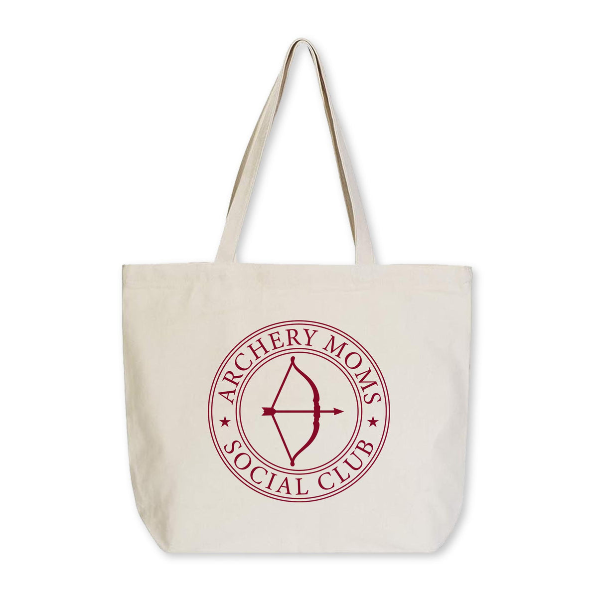 Tote Bag Natural Canvas-Archery Mom -0