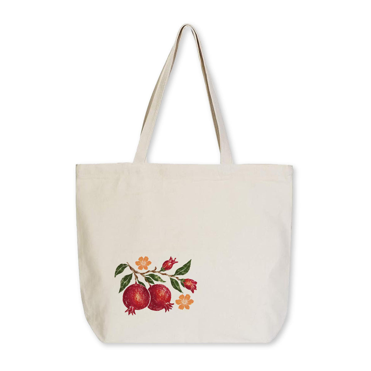 Tote Bag Natural Canvas-Autumn Orchard -0