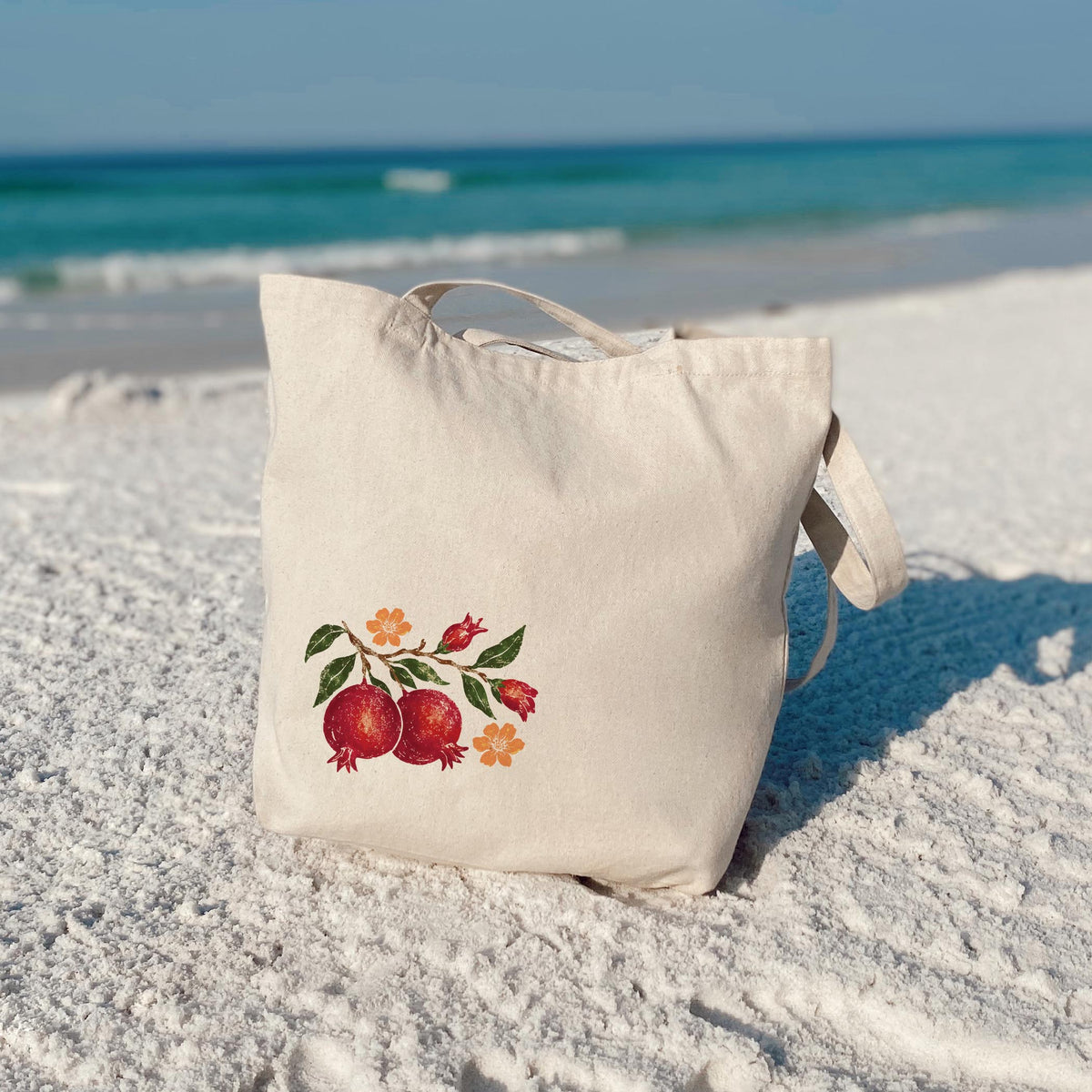 Tote Bag Natural Canvas-Autumn Orchard -3
