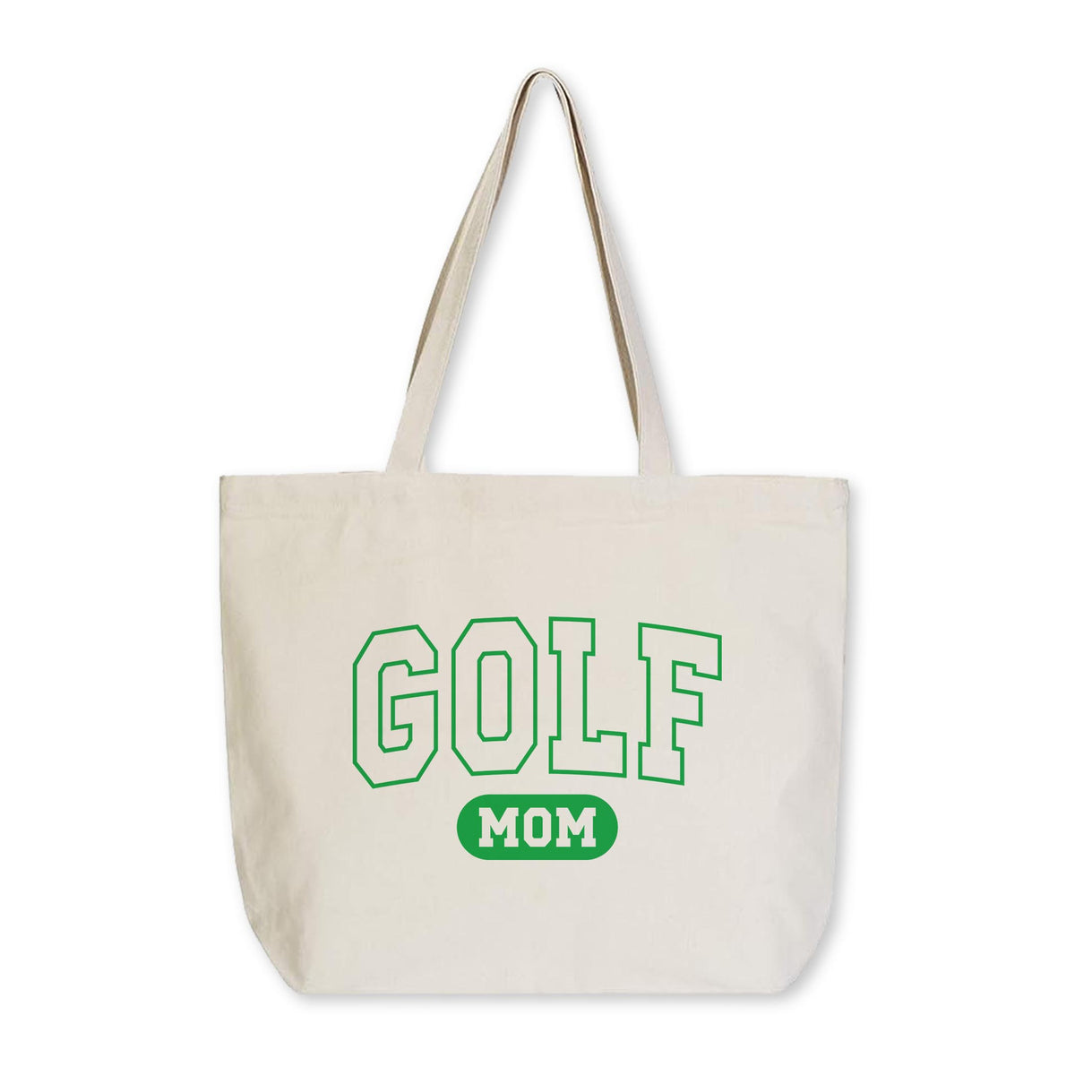 Tote Bag Natural Canvas-Golf Mom -0