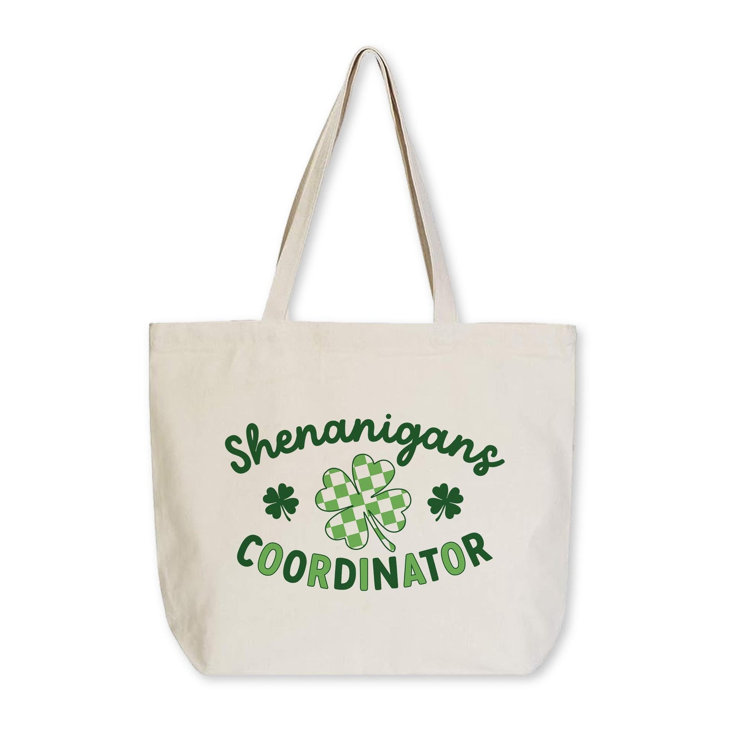 Tote Bag Natural Canvas-St. Patrick's Day Shenanigans Coordinator -0