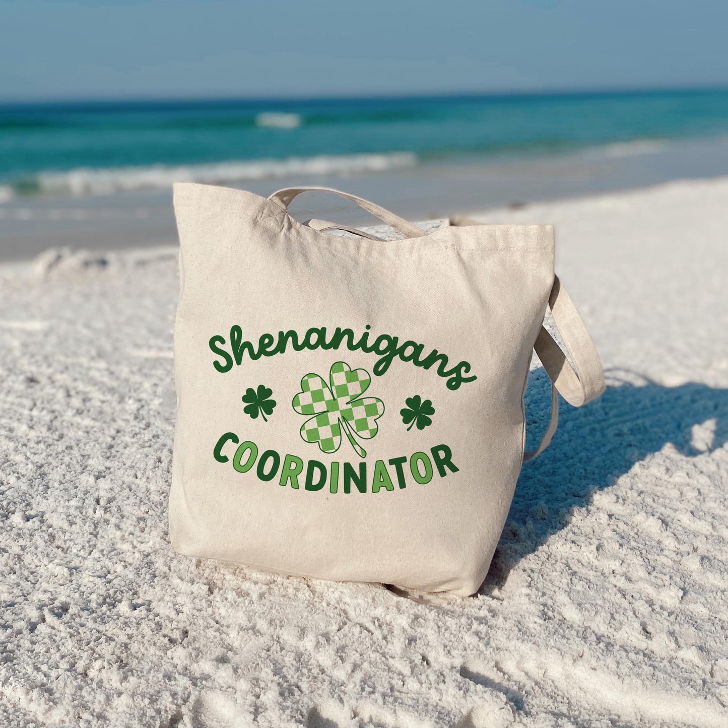 Tote Bag Natural Canvas-St. Patrick's Day Shenanigans Coordinator -3