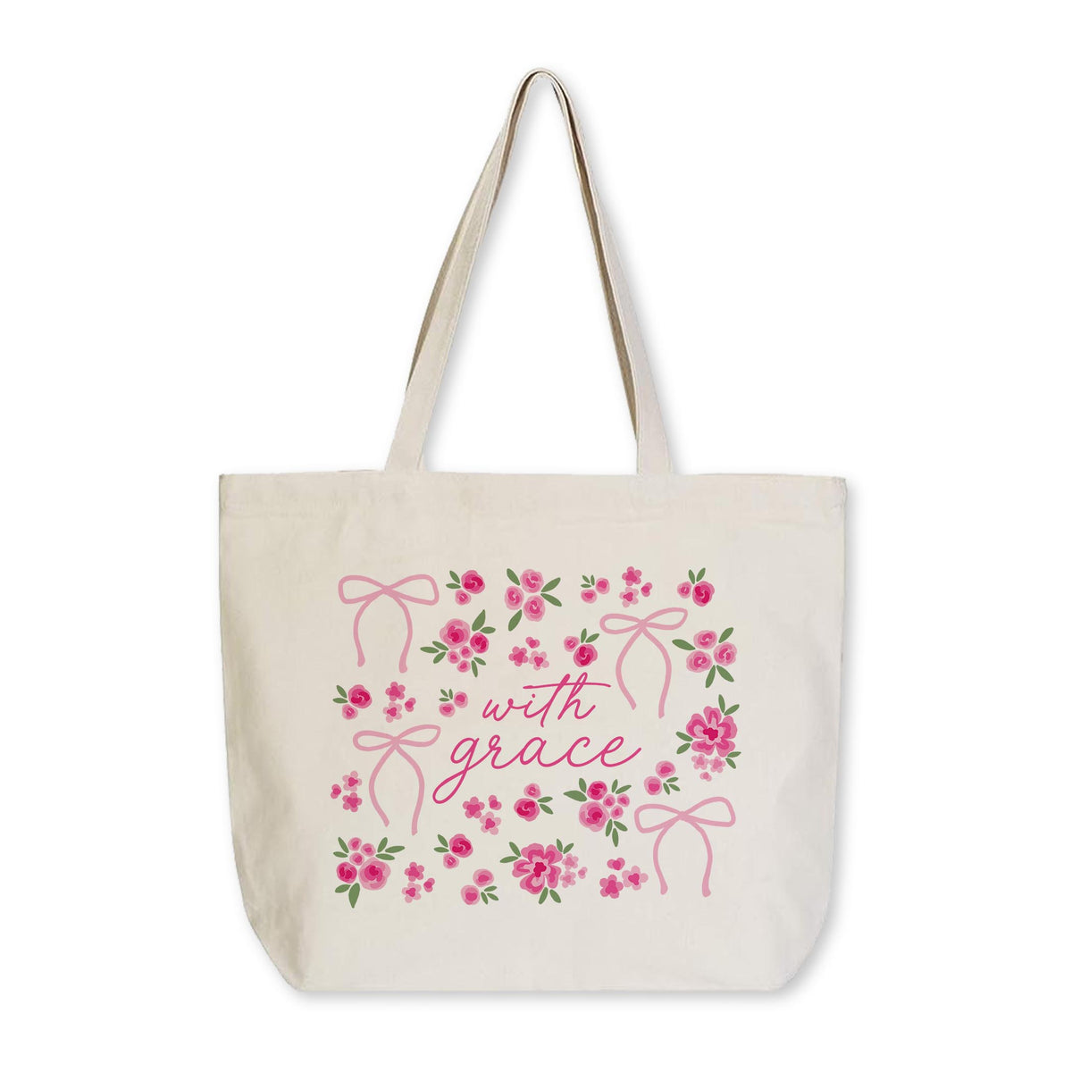 Tote Bag Natural Canvas-All Things Lovely -0