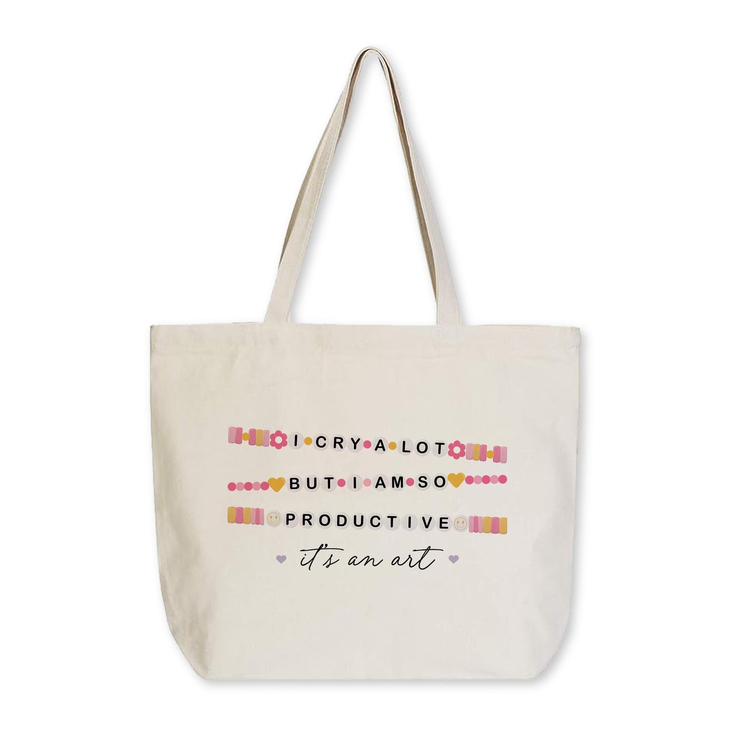 Tote Bag Natural Canvas-I Cry A Lot
