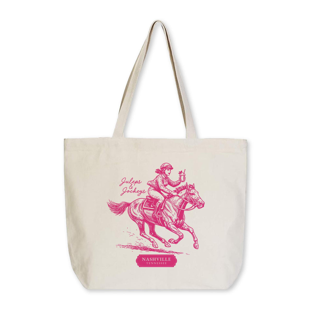 Tote Bag Natural Canvas-Derby | City & State | Hometown -0