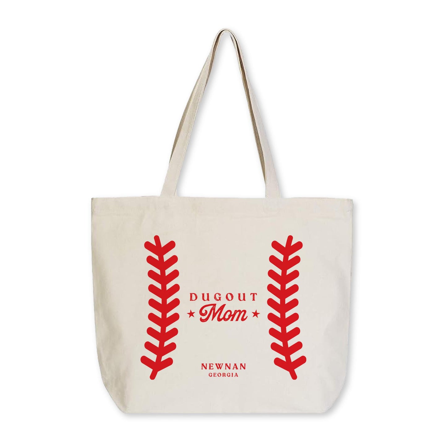 Tote Bag Natural Canvas-Custom Little League Mom -0