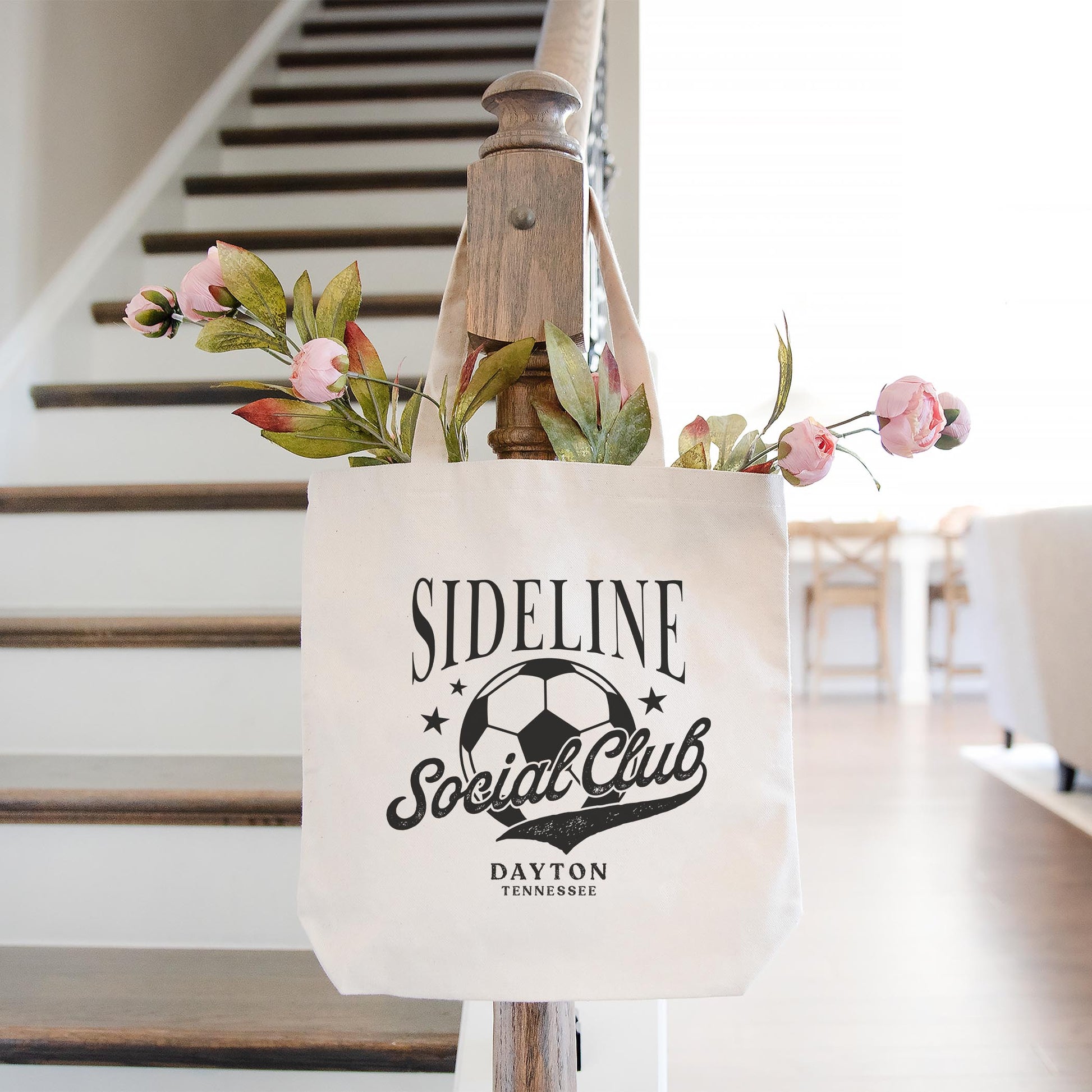 Tote Bag Natural Canvas-Soccer Mom | Custom | Personalize -1