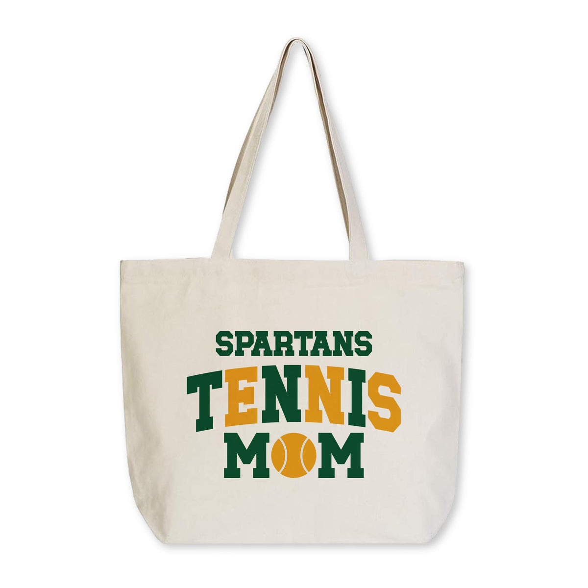 Tote Bag Natural Canvas-Custom Tennis Mom | Your Team | Personalize -0