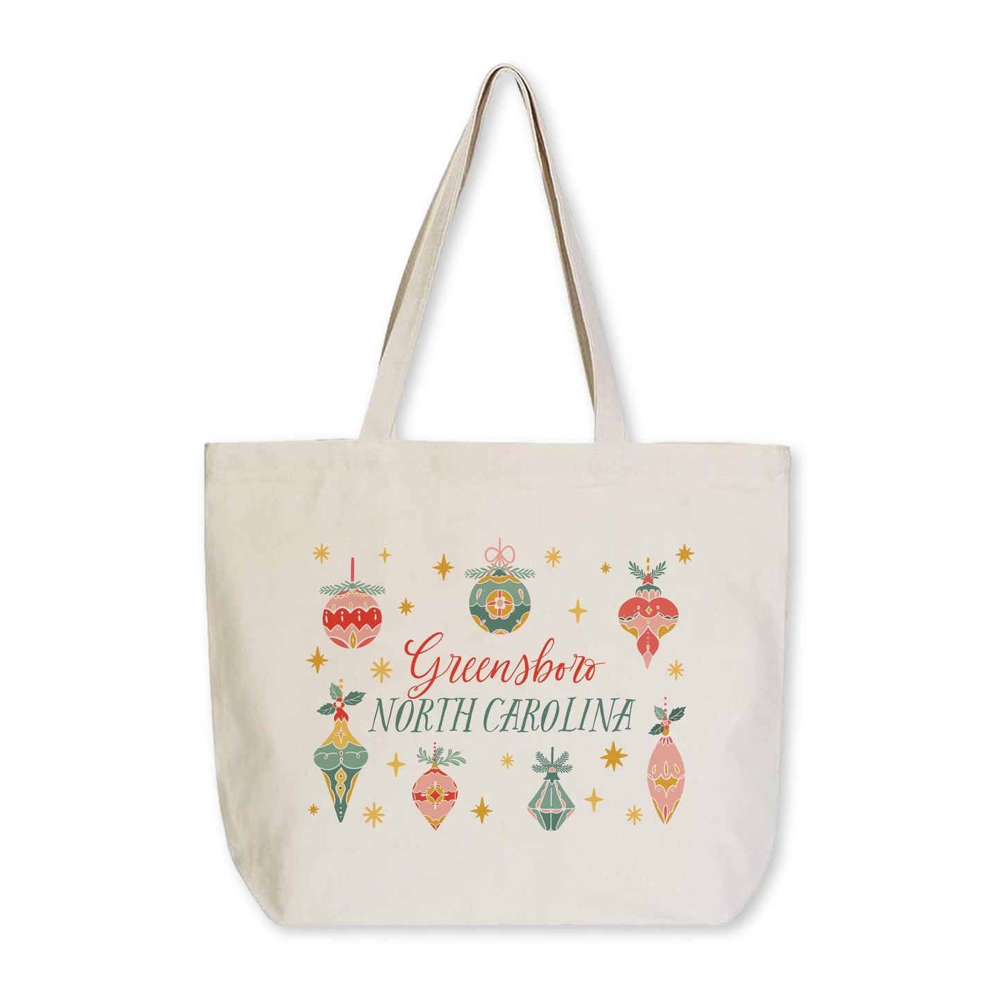 Tote Bag Natural Canvas-Ornament Gems