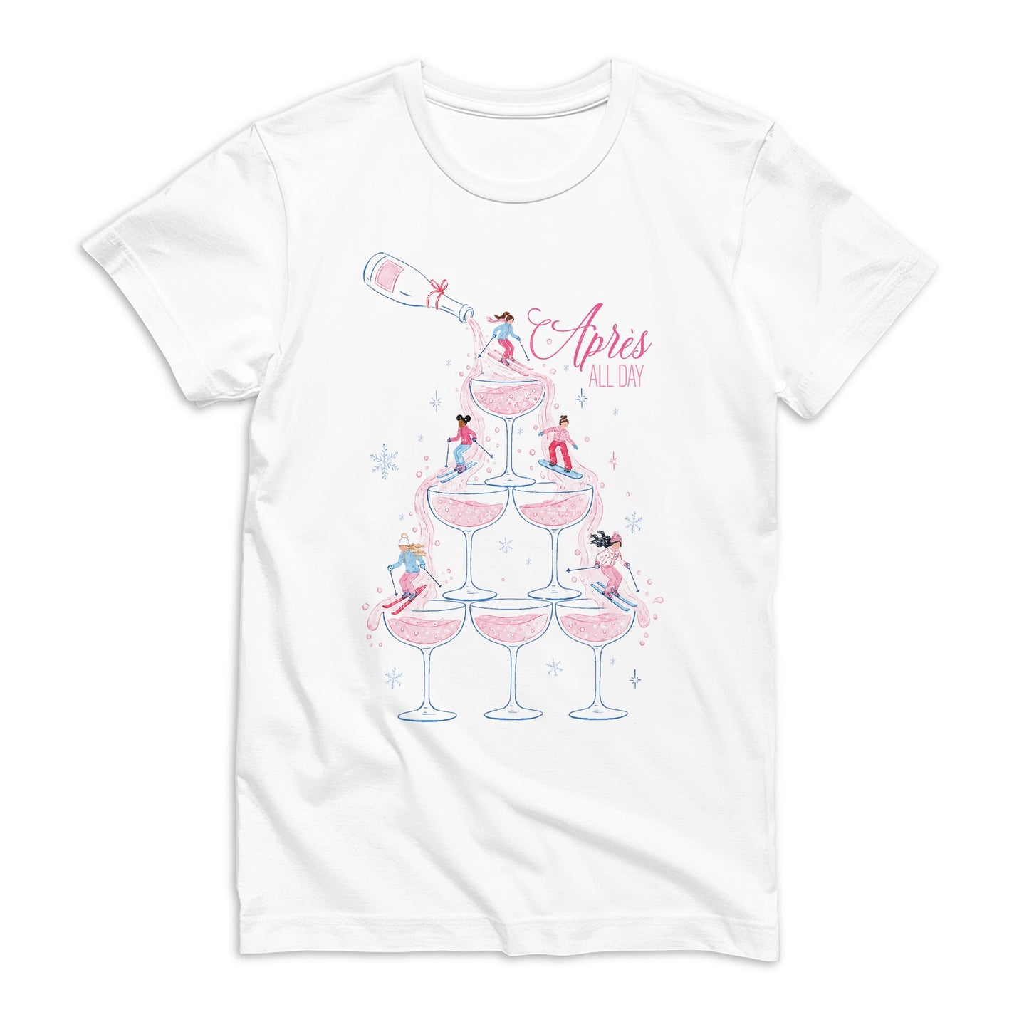 Bella Canvas T-Shirt White-Après Ski All Day -0