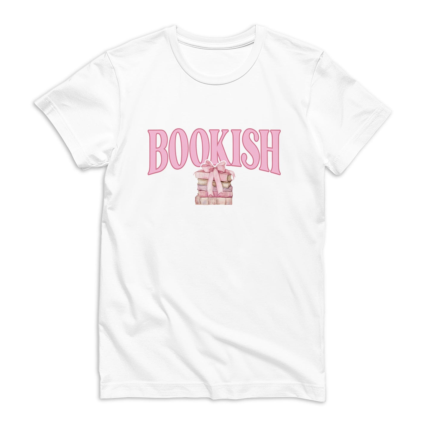 Bella Canvas T-Shirt White-Bookish -0