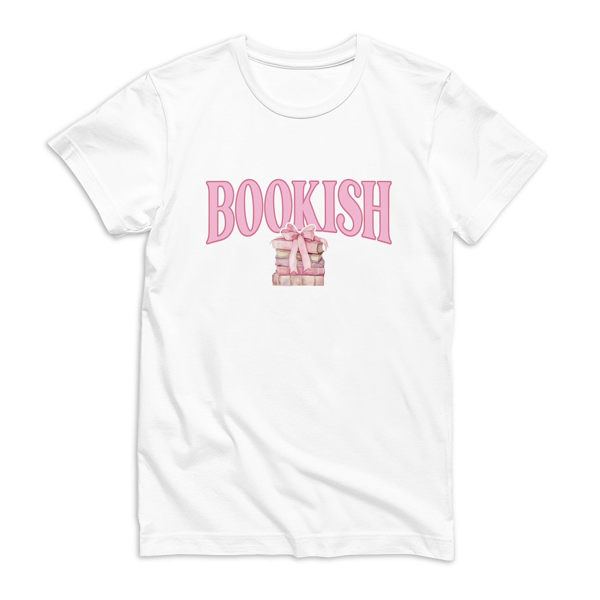 Bella Canvas T-Shirt White-Bookish -0