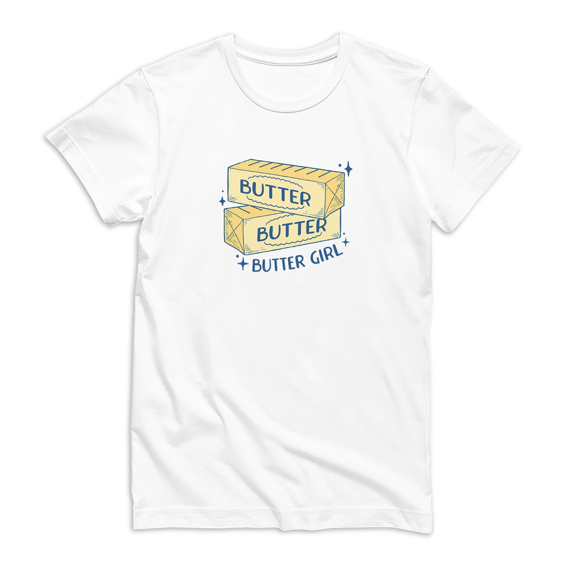 Bella Canvas T-Shirt White-Butter Girl -0