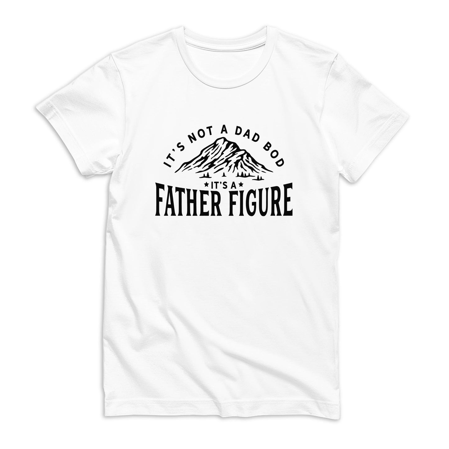 Bella Canvas T-Shirt White-It's Not A Dad Bod -0