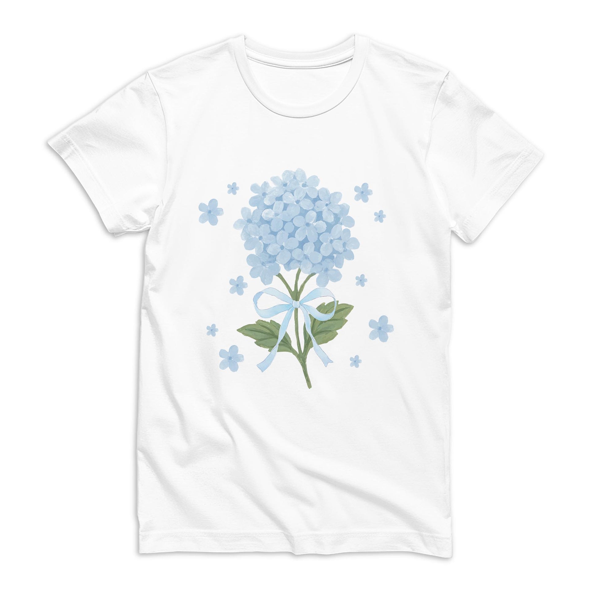 Bella Canvas T-Shirt White-Hydrangea Cottage -0