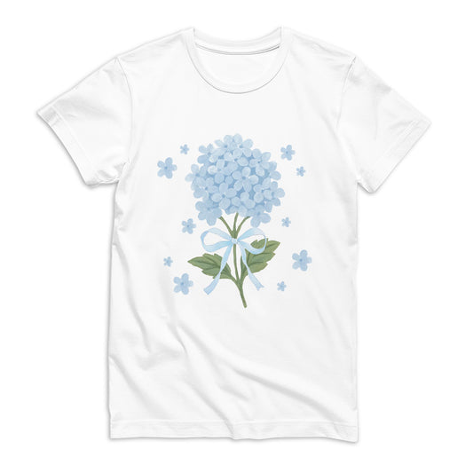 Bella Canvas T-Shirt White-Hydrangea Cottage -0