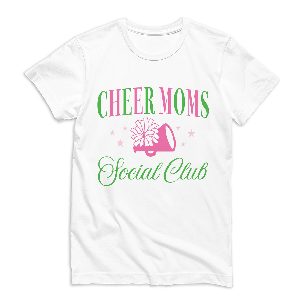 Bella Canvas T-Shirt White-Cheer Moms Social Club -0