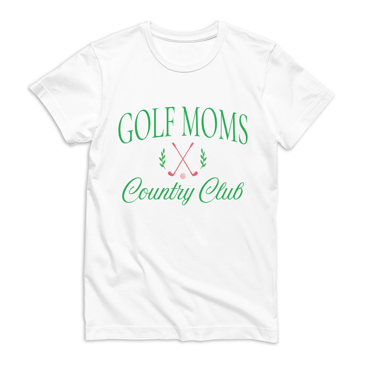 Bella Canvas T-Shirt White-Golf Moms Country Club -0