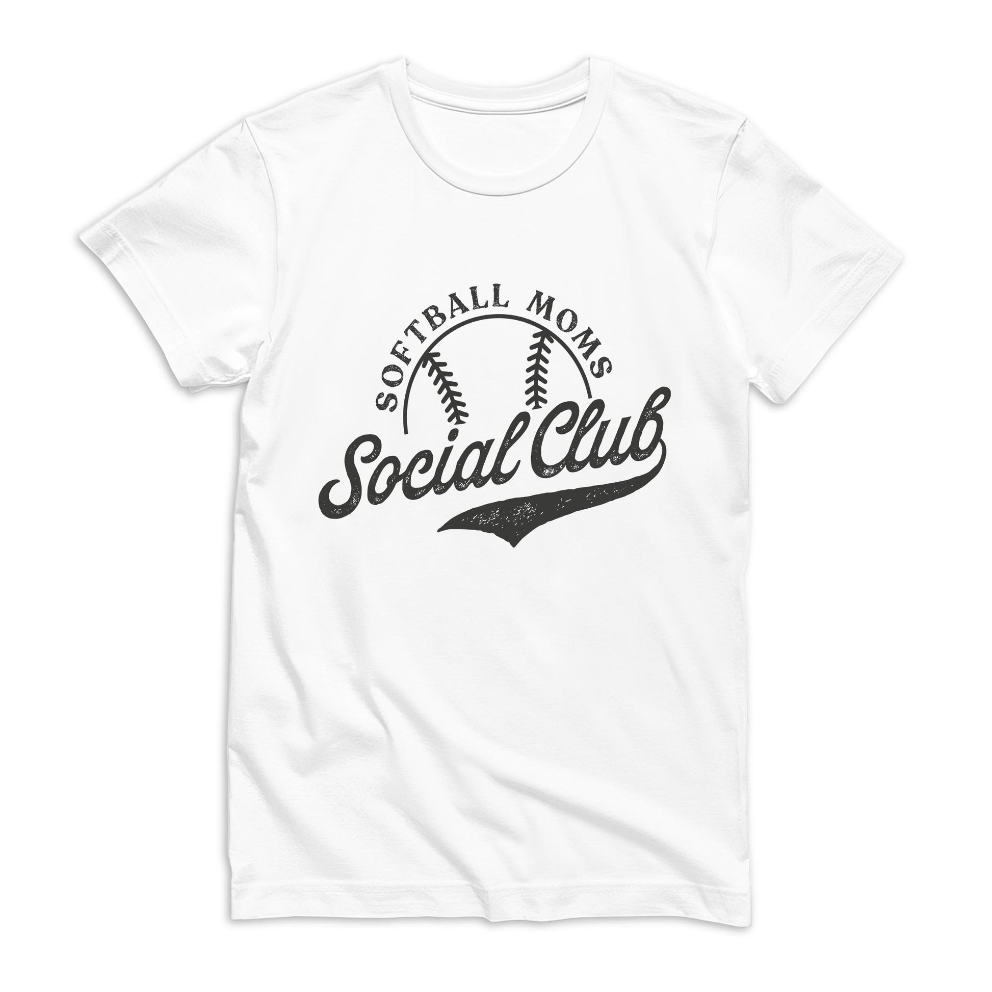 Bella Canvas T-Shirt White-Softball Moms Social Club -0