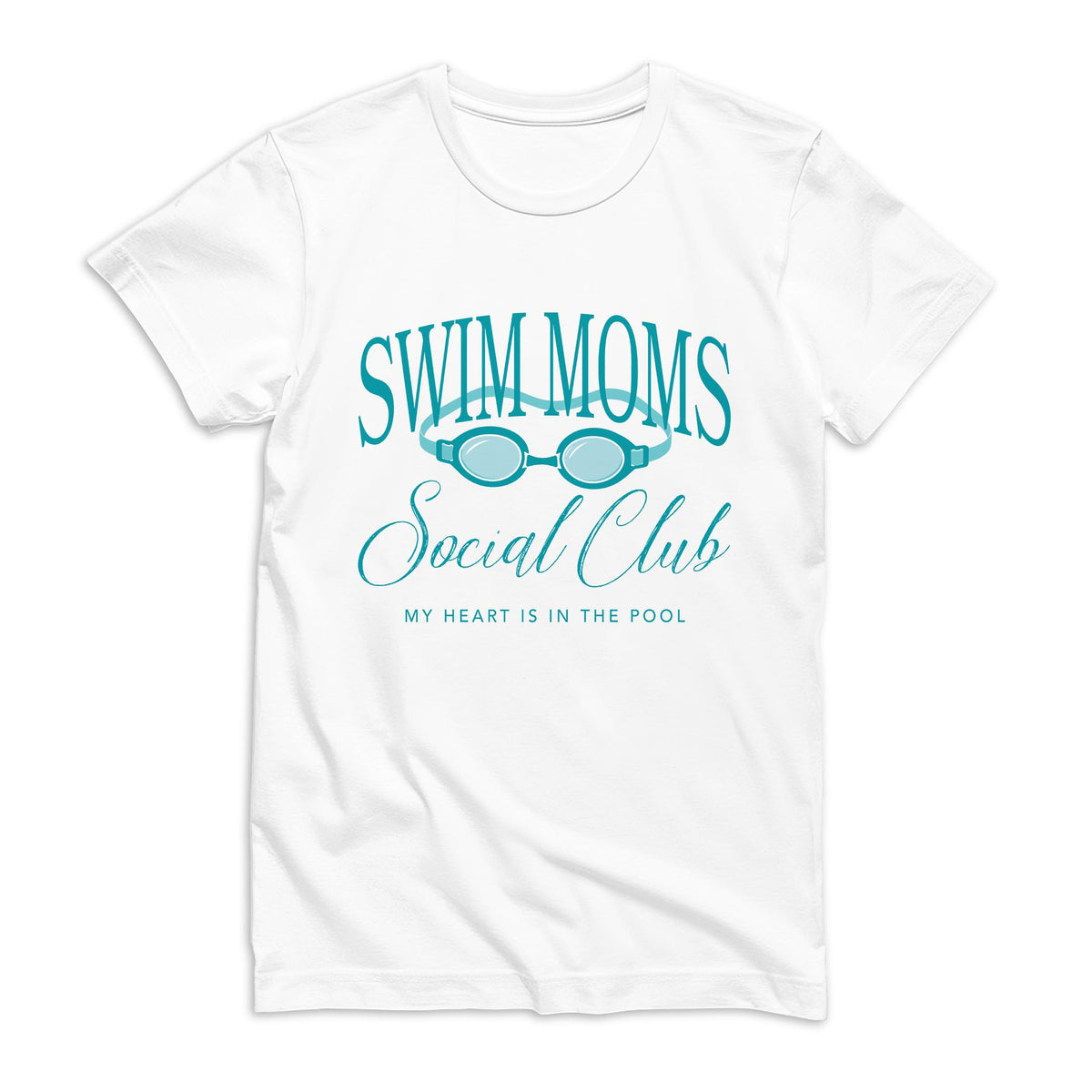 Bella Canvas T-Shirt White-Swim Moms Social Club -0