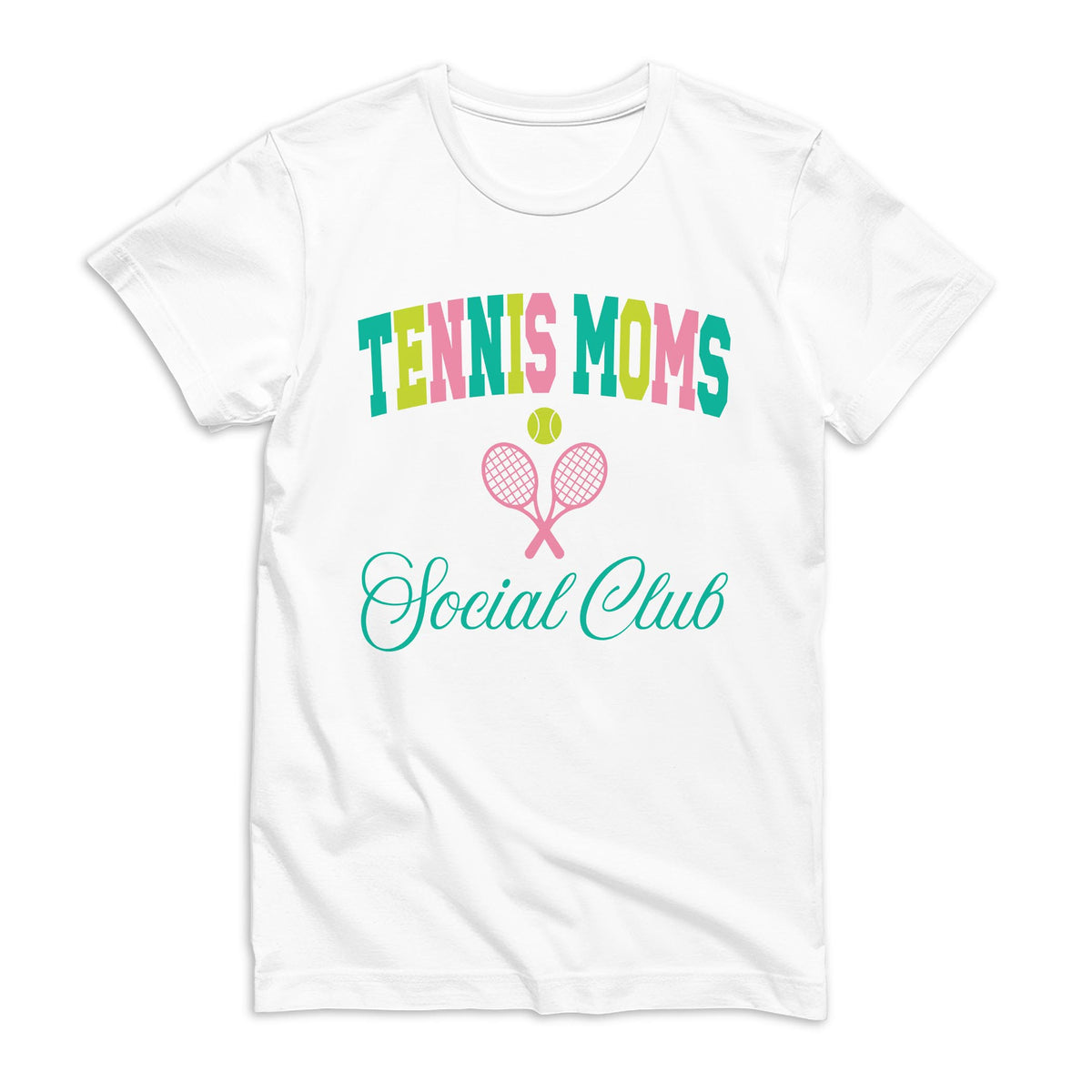 Bella Canvas T-Shirt White-Tennis Moms Social Club -0