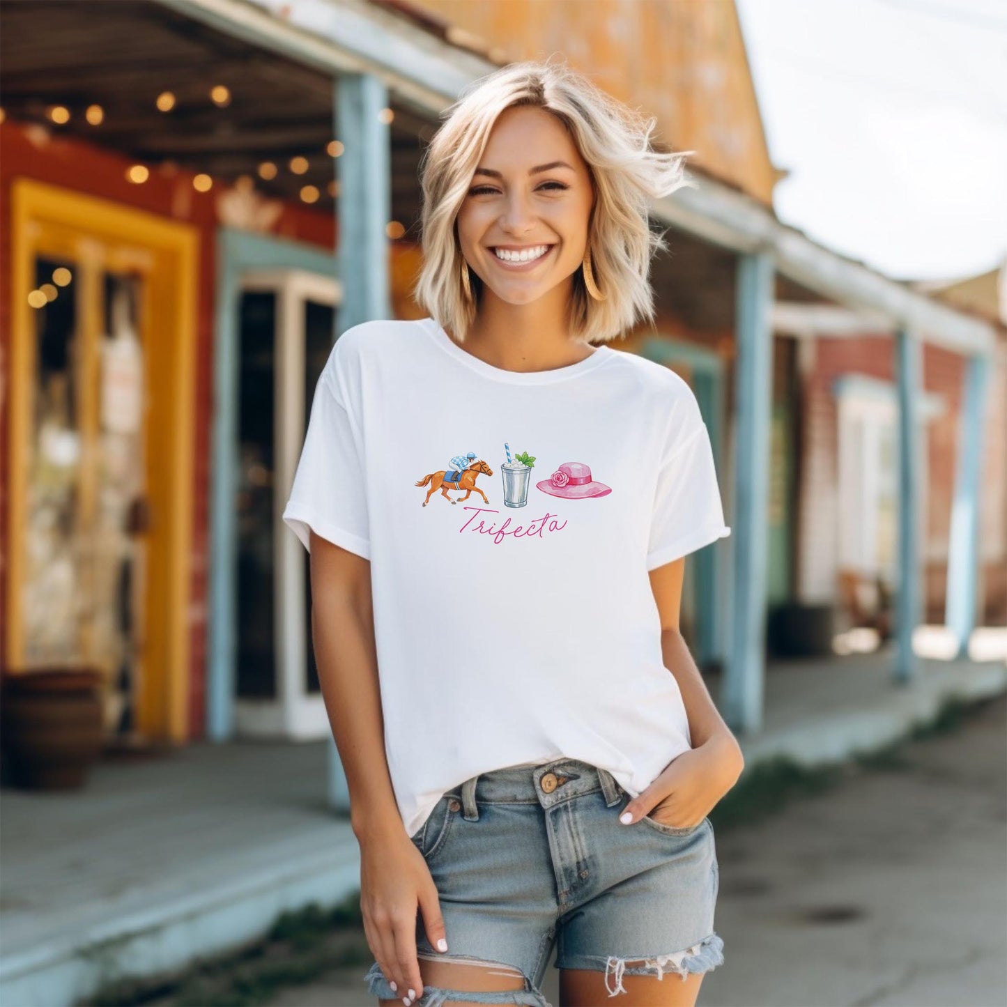 Bella Canvas T-Shirt White-Derby -1