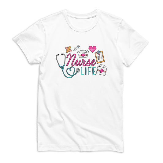 Bella Canvas T-Shirt White-Nurse Life