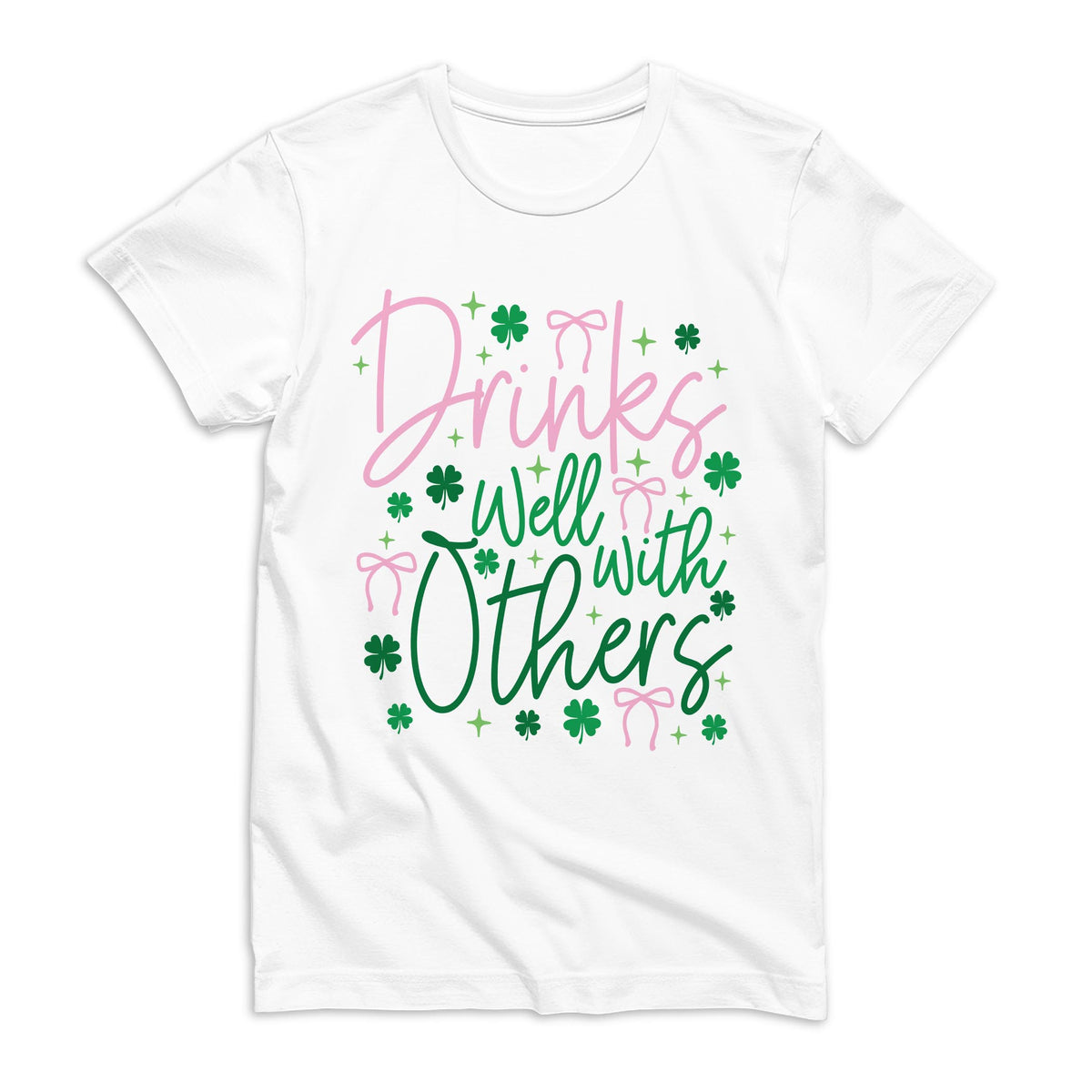 Bella Canvas T-Shirt White-St. Patty's Day -0