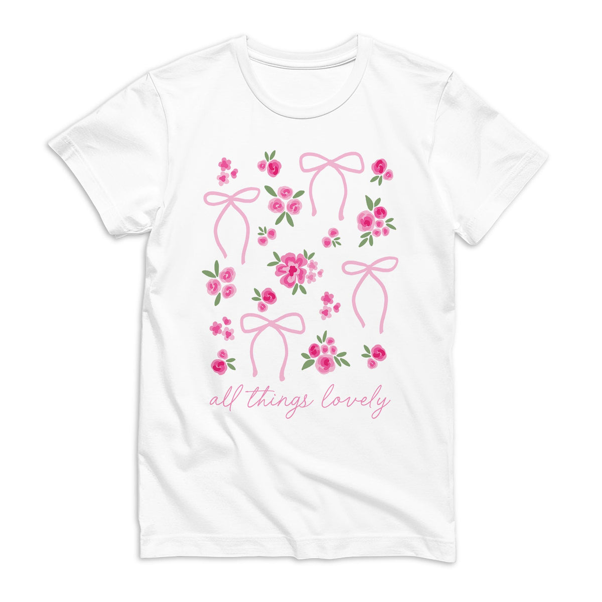 Bella Canvas T-Shirt White-All Things Lovely -0