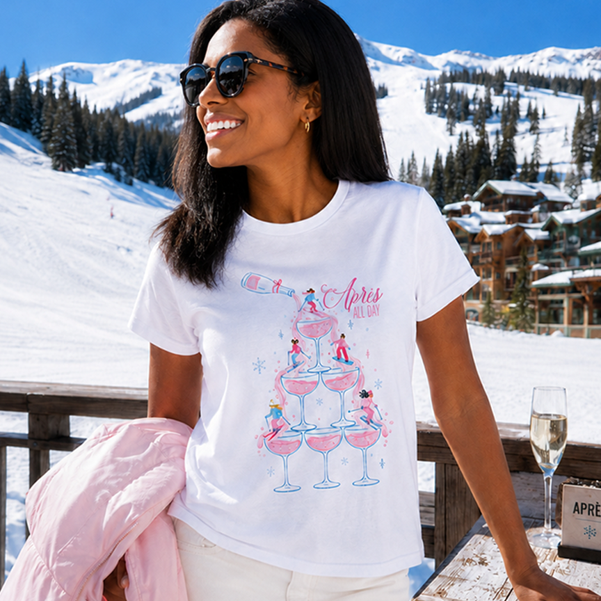 T-Shirt-Après Ski All Day | Gift | Lodge