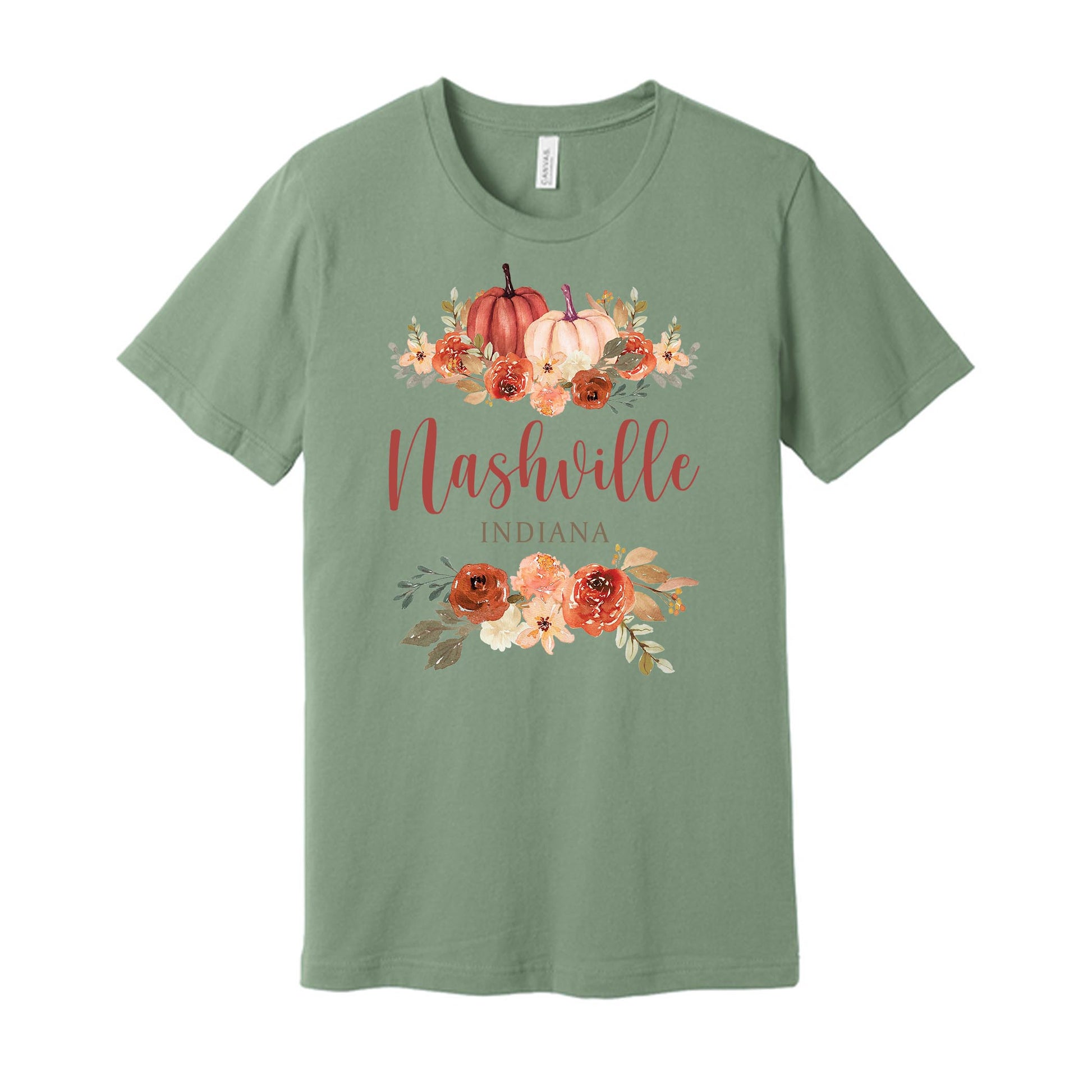 Bella Canvas T-Shirt Sage-Fall & Harvest Nashville Indiana -0
