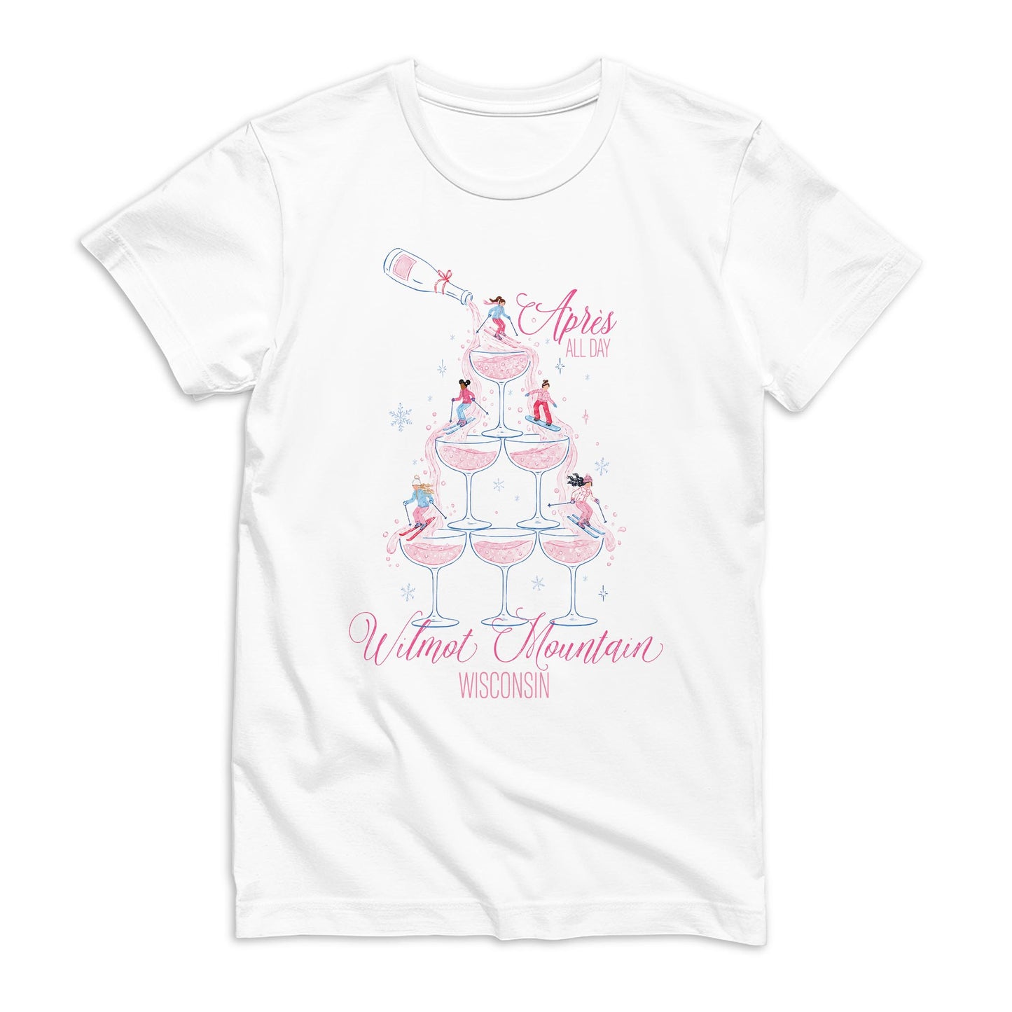 Bella Canvas T-Shirt White-Love+Local Après Ski All Day -0